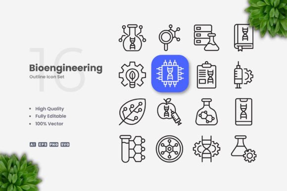 Bioengineering Icons: The Power of Simple and Clean Visual Communication in Science and Design