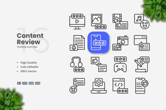 Content Review Icons: A Practical Vector Icon Set for Modern Design Projects