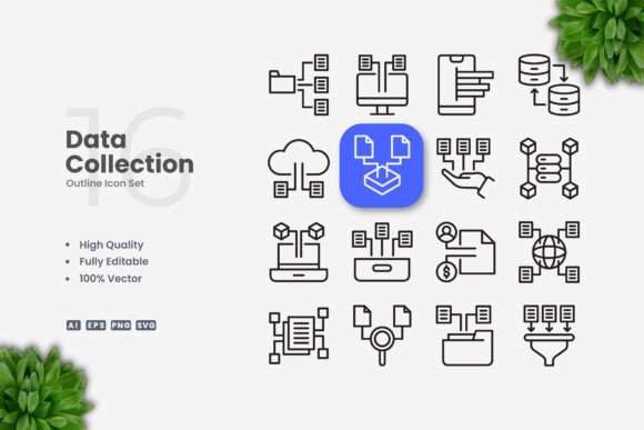 Data Collection Icons