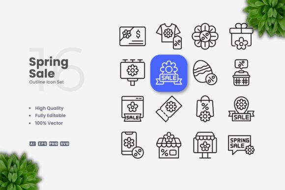 Spring Sale Icons That Elevate Any Creative Project