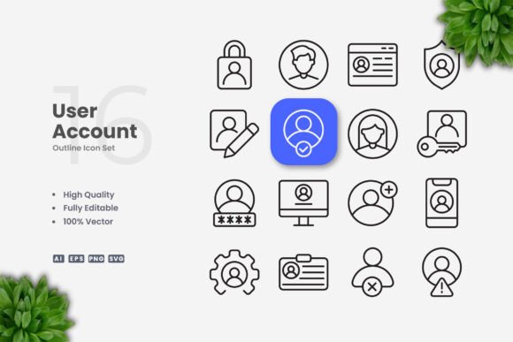 The Power of User Account Icons in Simple and Clean Icon Design