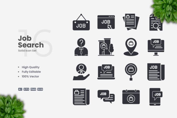 The Power of Visual Clarity: Why Job Search Solid Icons Are Essential for Modern Branding and Communication