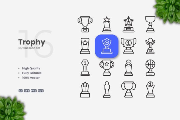 Trophy Icons: A Practical Choice for Clean, Customizable Vector Graphics