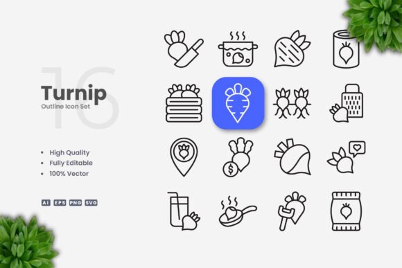 Turnip Icons: Simple and Clean Icon Design for Every Project
