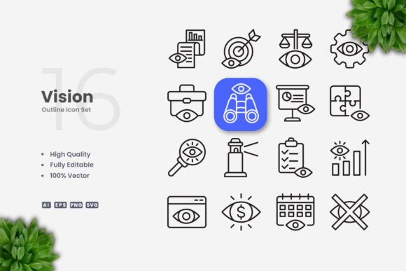 Vision Icons: The Blueprint for Clean, Scalable Visual Communication