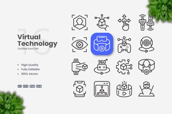 Why Virtual Technology Icons with Simple Clean Design Are Essential for Modern Projects