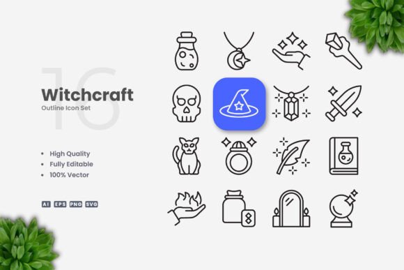 Witchcraft Icons: Simple and Clean Icon Design for Every Project
