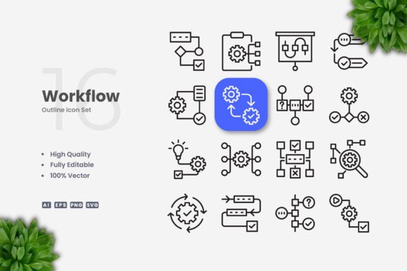 Workflow Icons: The Core Design Asset for Clean Visuals
